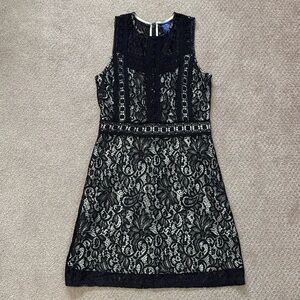 Black Lace Mini Dress